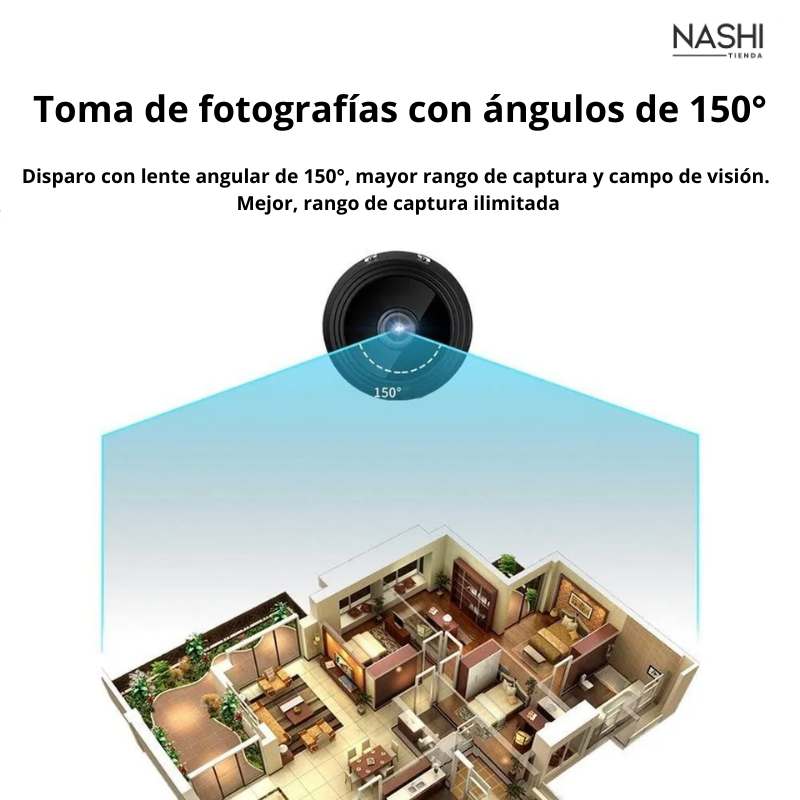 Cámara Espía WiFi 720p – Invisible, Potente y con Visión Nocturna