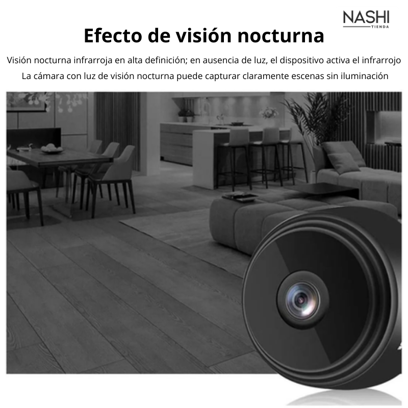 Cámara Espía WiFi 720p – Invisible, Potente y con Visión Nocturna